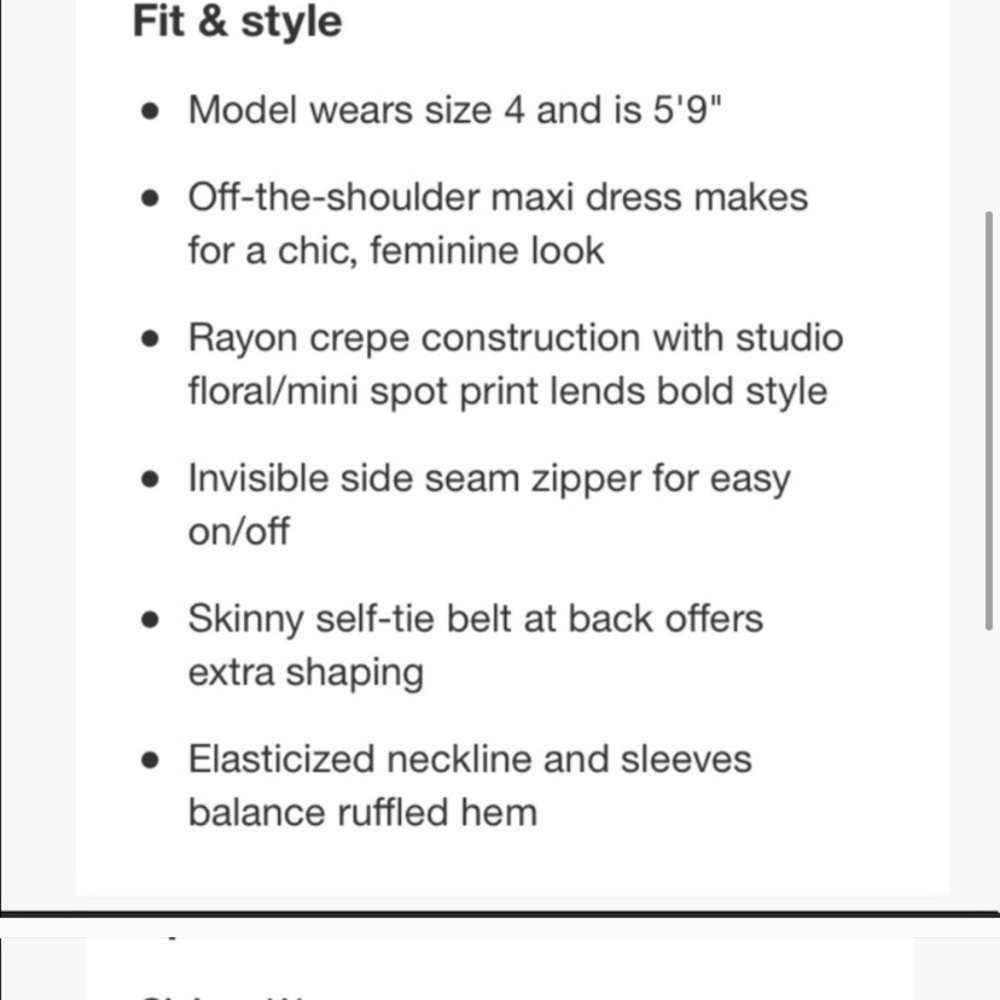 8 RIXO for Target Floral Off the Shoulder Dress - Picture 10 of 10